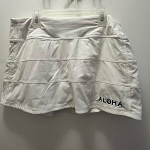 ALOHA White Lululemon skort